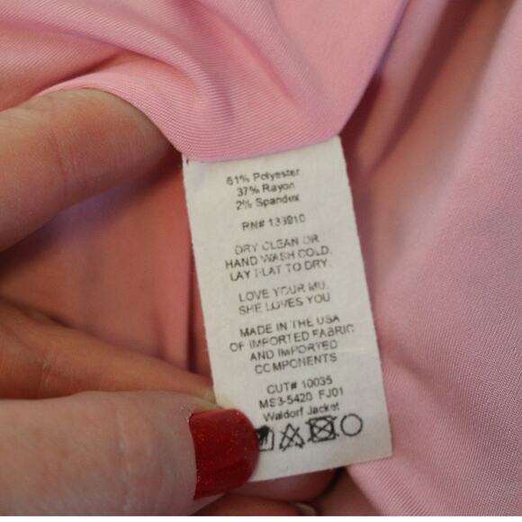 SHOW ME YOUR MUMU Pink Floral Blazer Skirt 2pc Set, Size Medium - Picture 15 of 16